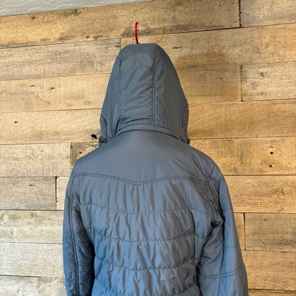 PrAna women’s blue lightweight hooded zip up insulated jacket in size large - Picture 5 of 10